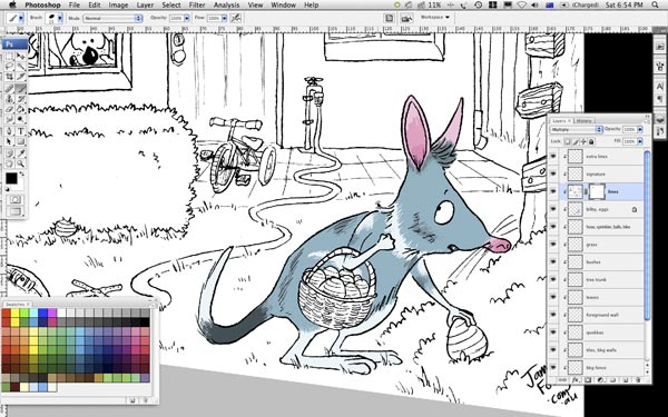 finished bilby with fur details