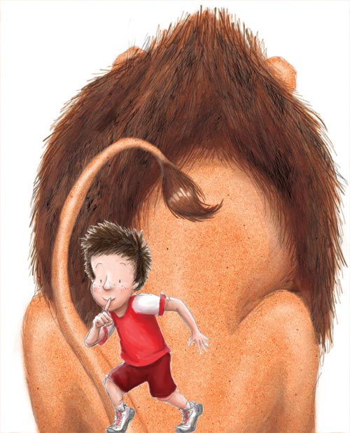 In The Lion, back cover