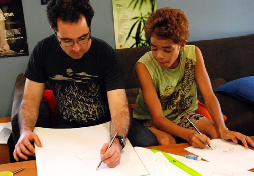 drawing Bart Simpson