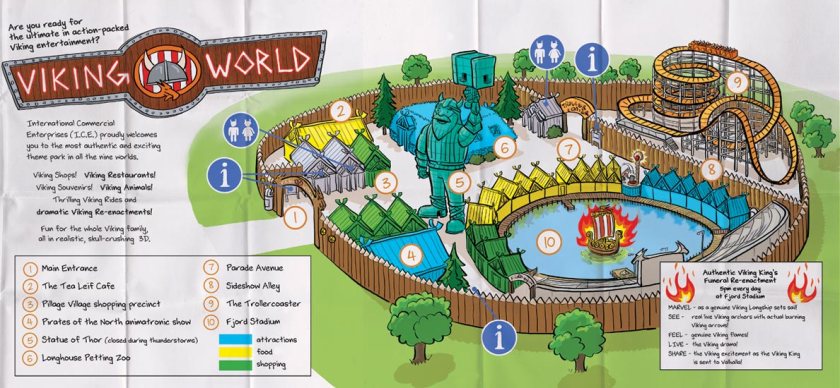 The Last Viking Returns: Viking World map