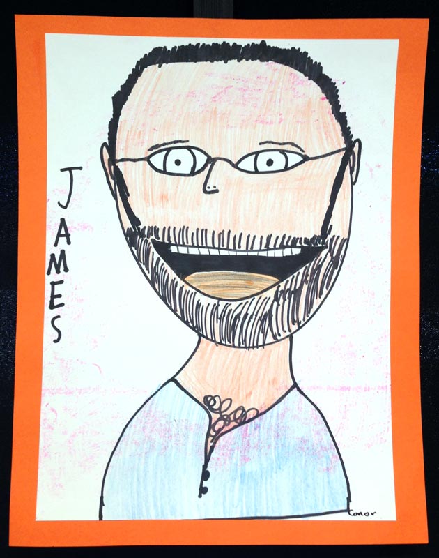 portrait of James by MHPS student