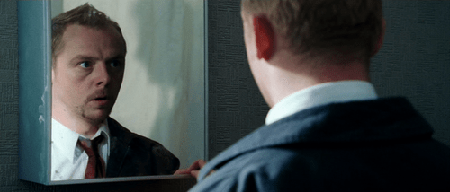 Shaun of the Dead mirror scare