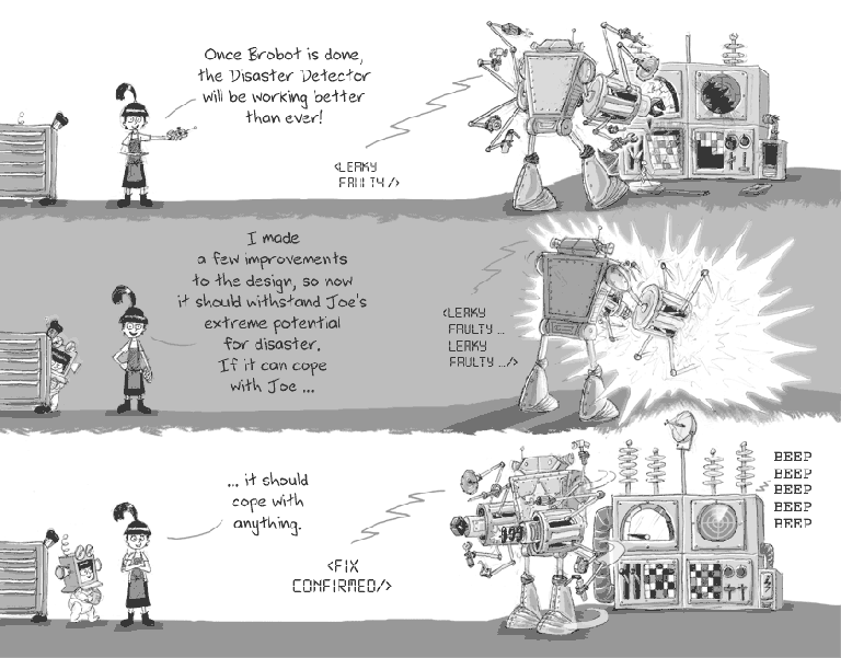 Brobot: from roughs to final artwork – James Foley