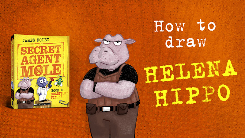 How to draw HELENA HIPPO from Secret Agent&nbsp;Mole